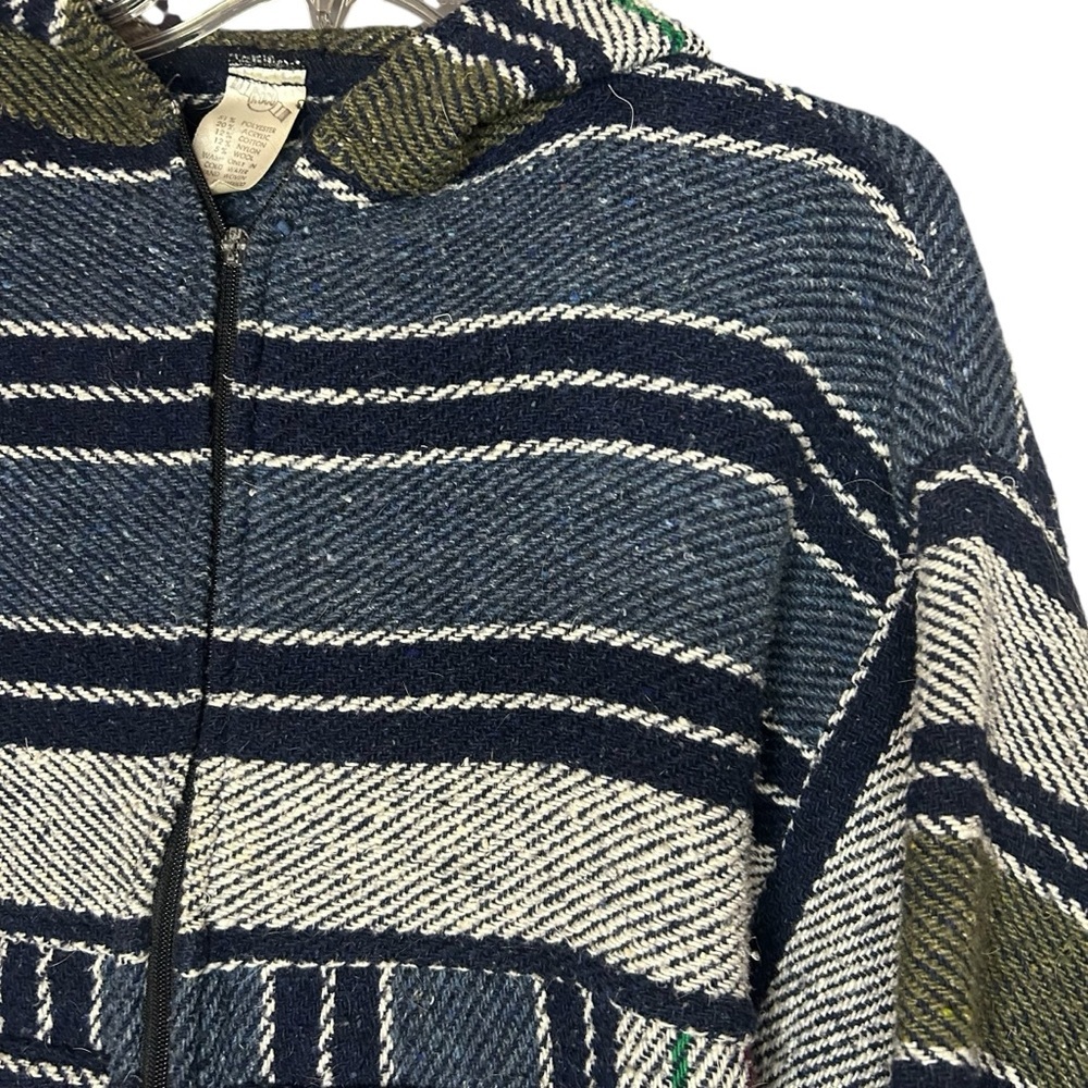 Roco Striped Hooded Jacket Mexican Baha size XL - Picture 3 of 12